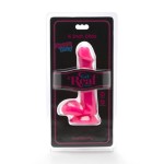 GET REAL  HAPPY DICKS DILDO 12 CM pallid, ROOSA